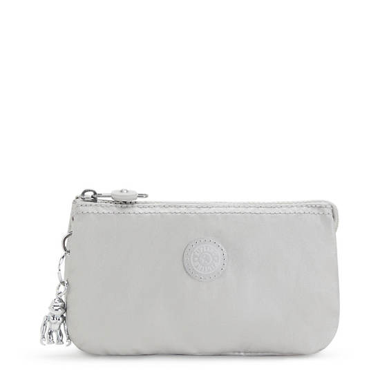 Plecaki Kipling Creativity Large Klasyczne Metallic Pouch Beżowe | PL 1143NW